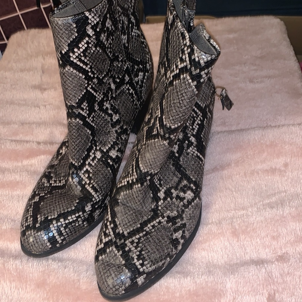 Animal Print Booties - image 4